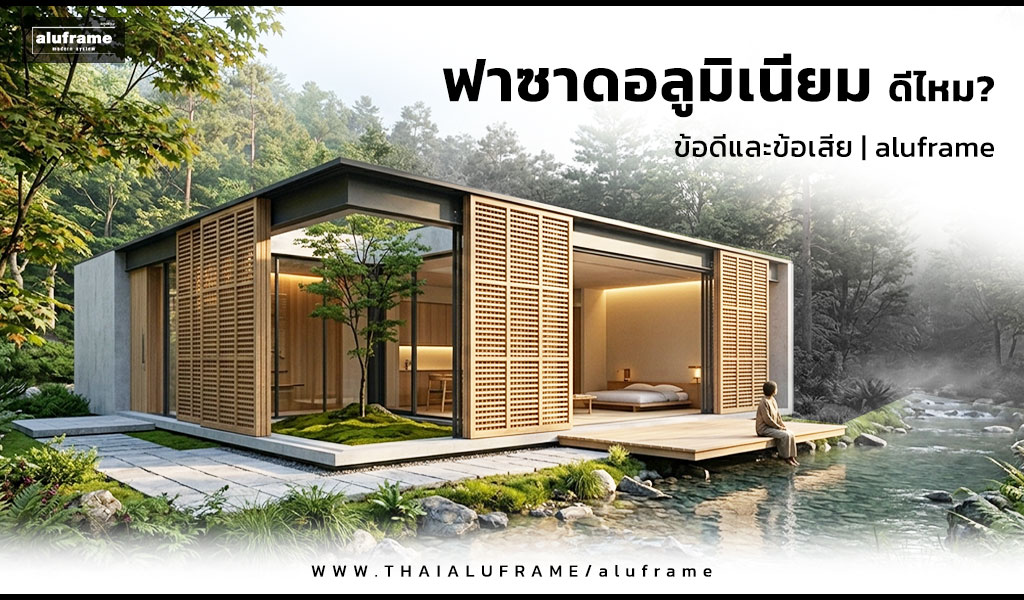 ฟาซาดอลูมิเนียมสำหรับบ้านสมัยใหม่ โดย aluframe