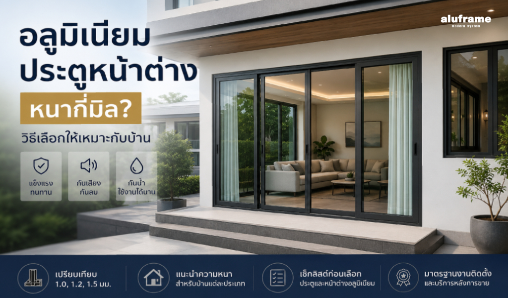 ปก-blog-อลูมิเนียมประตูหน้าต่างหนากี่มิล _ วิธีเลือกให้เหมาะกับบ้าน