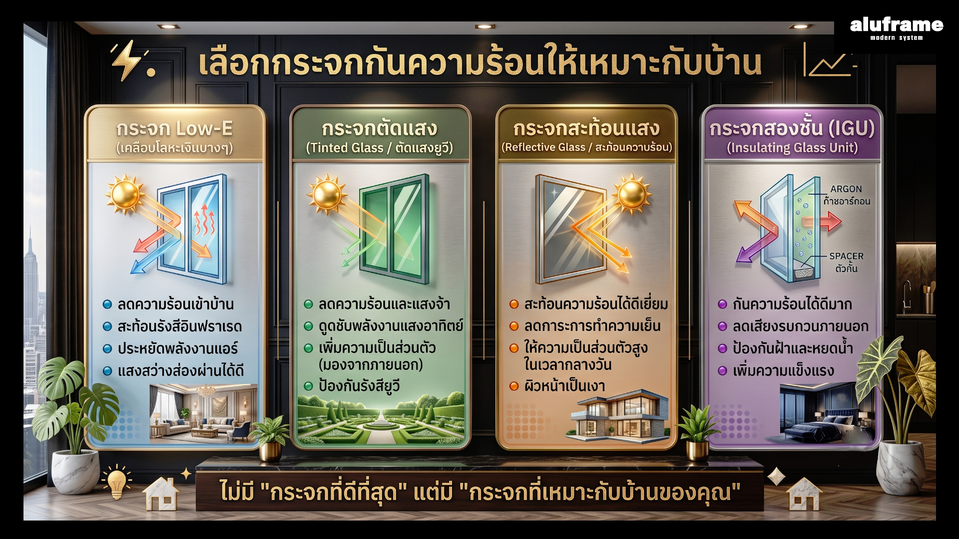 ภาพ เลือกกระจกกันความร้อนให้เหมาะกับบ้าน