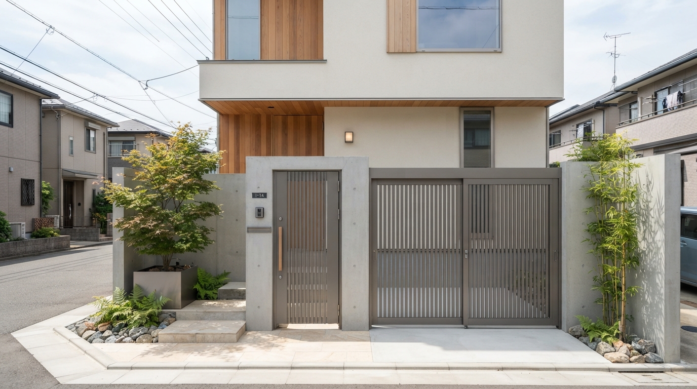 New-ประตูรั้วอลูมิเนียม-160969-APPLICATIONS-TOWNHOUSE — บ้านแถวและบ้านในเมือง