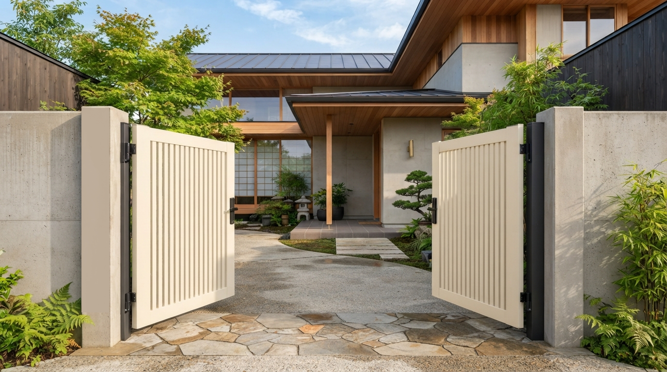 New-ประตูรั้วอลูมิเนียม-OPENING OPTIONS-01 — SWING GATE