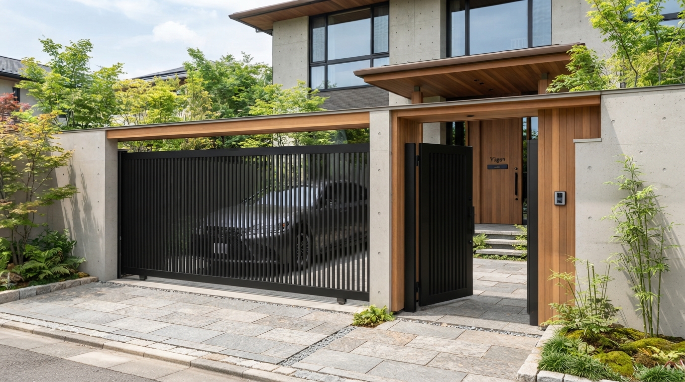 New-ประตูรั้วอลูมิเนียม-OPENING OPTIONS-160969-4-COMBINATION GATE