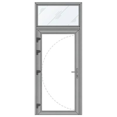 ชุดประตูบานเปิด-รูปแบบการเปิด-DOOR + TOP FIX